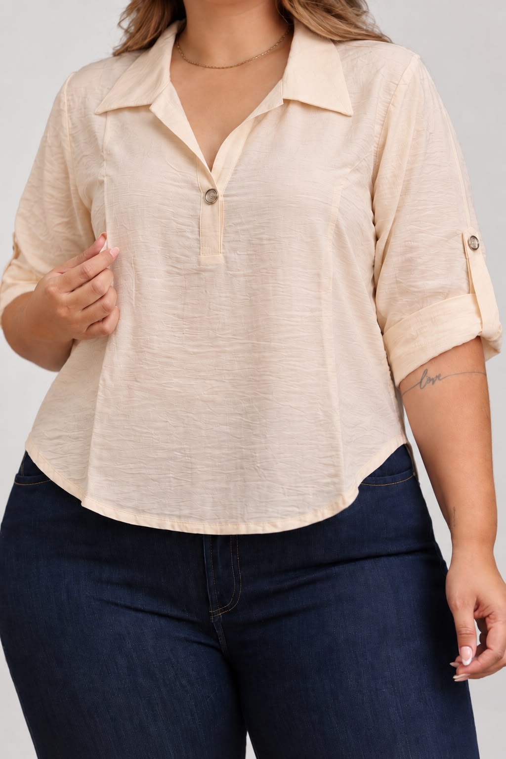 Blusa polo botón R- 11810