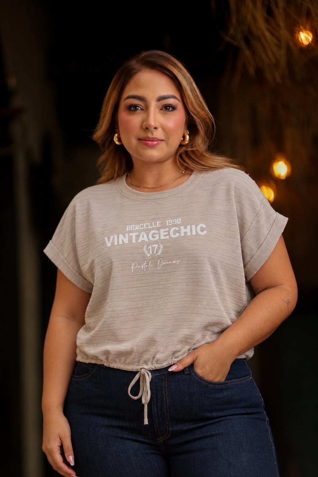 Blusa vintage chic R-11895