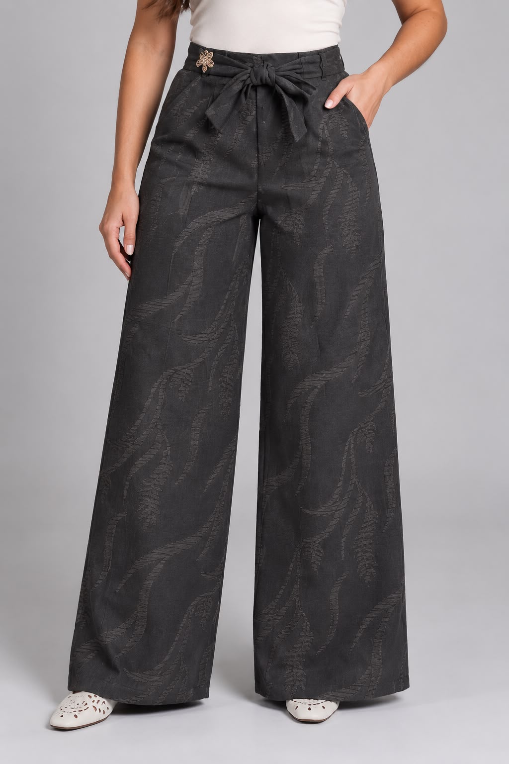 Pantalón hojas R-11979
