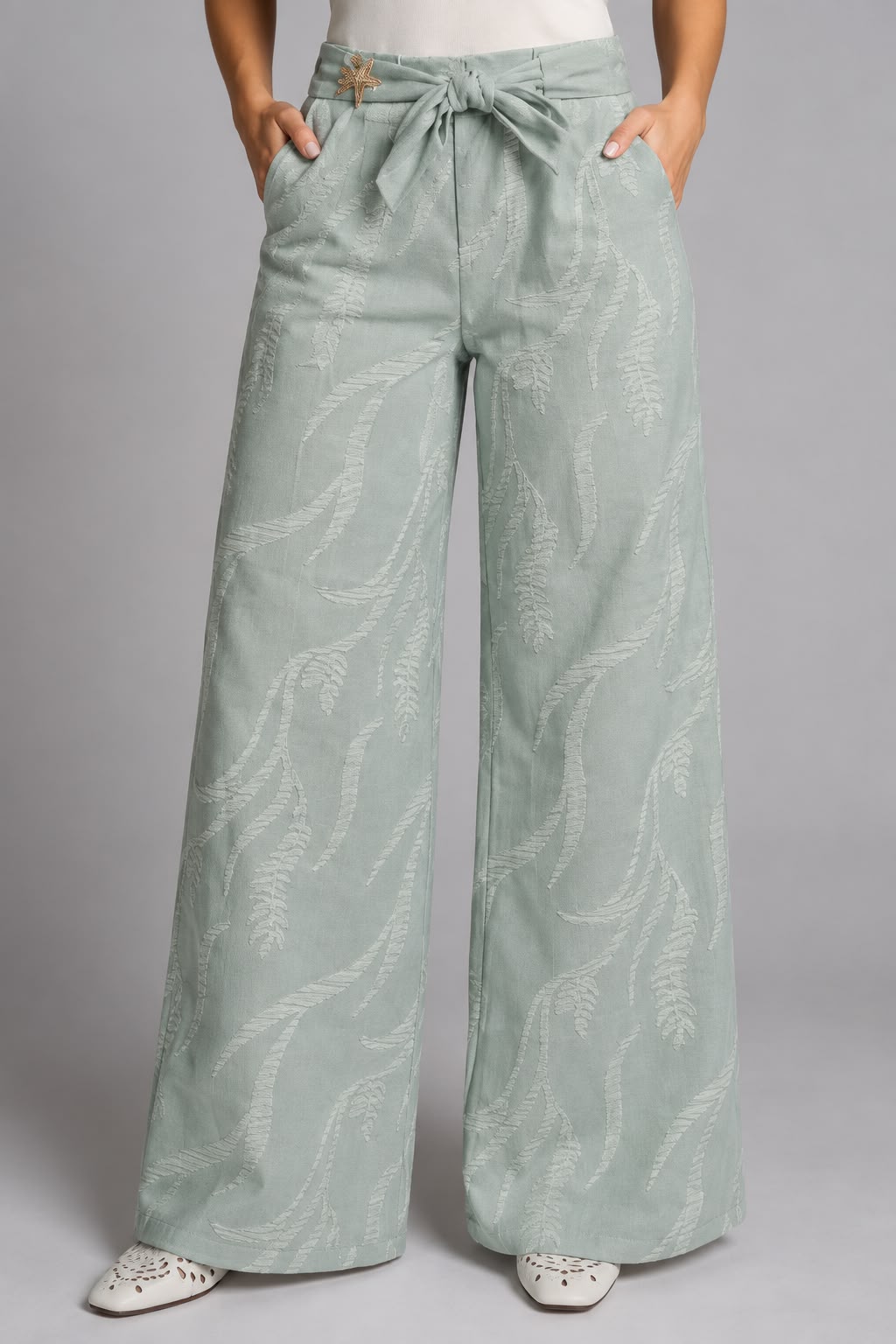 Pantalón hojas R-11979