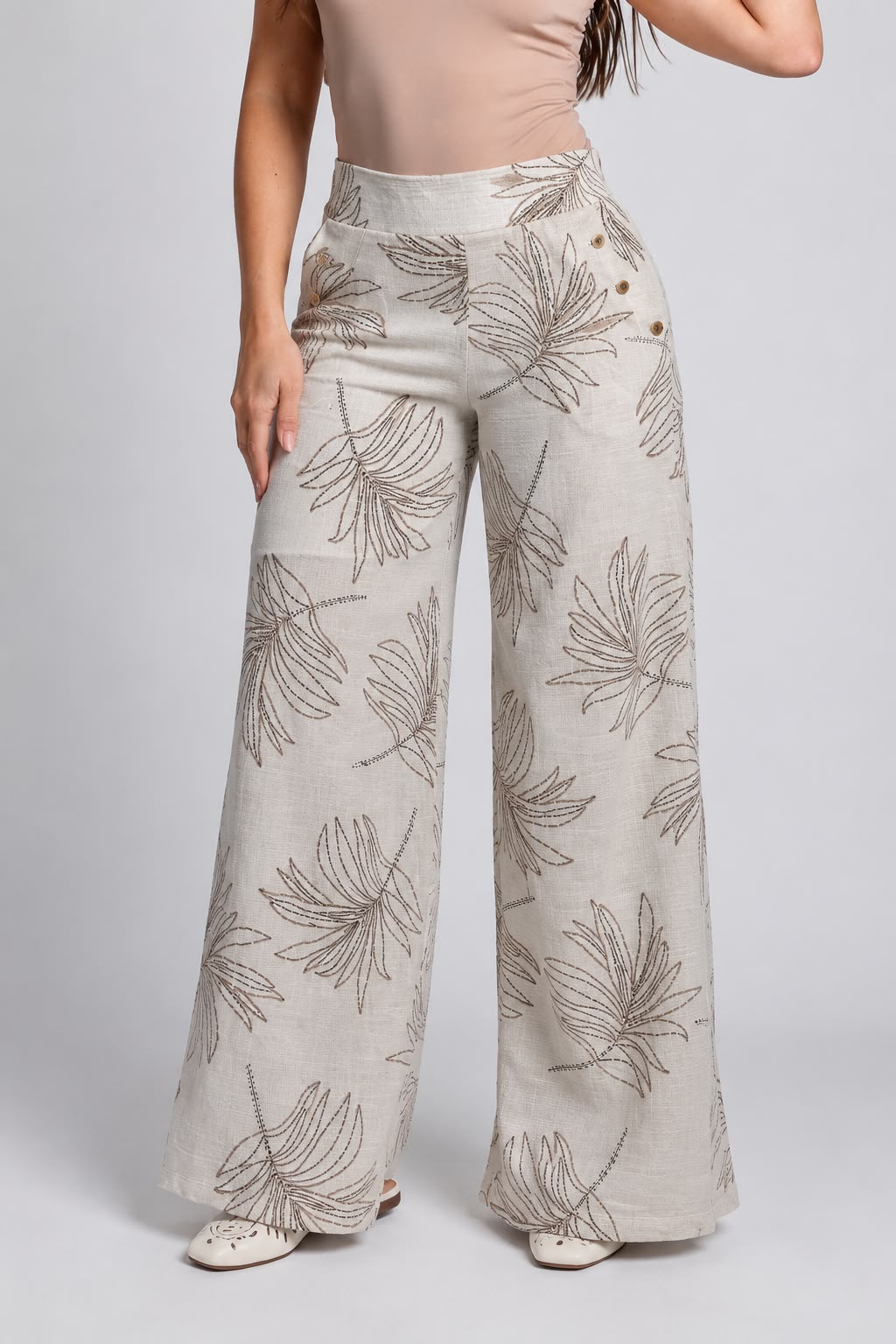 Pantalón floral R-11983