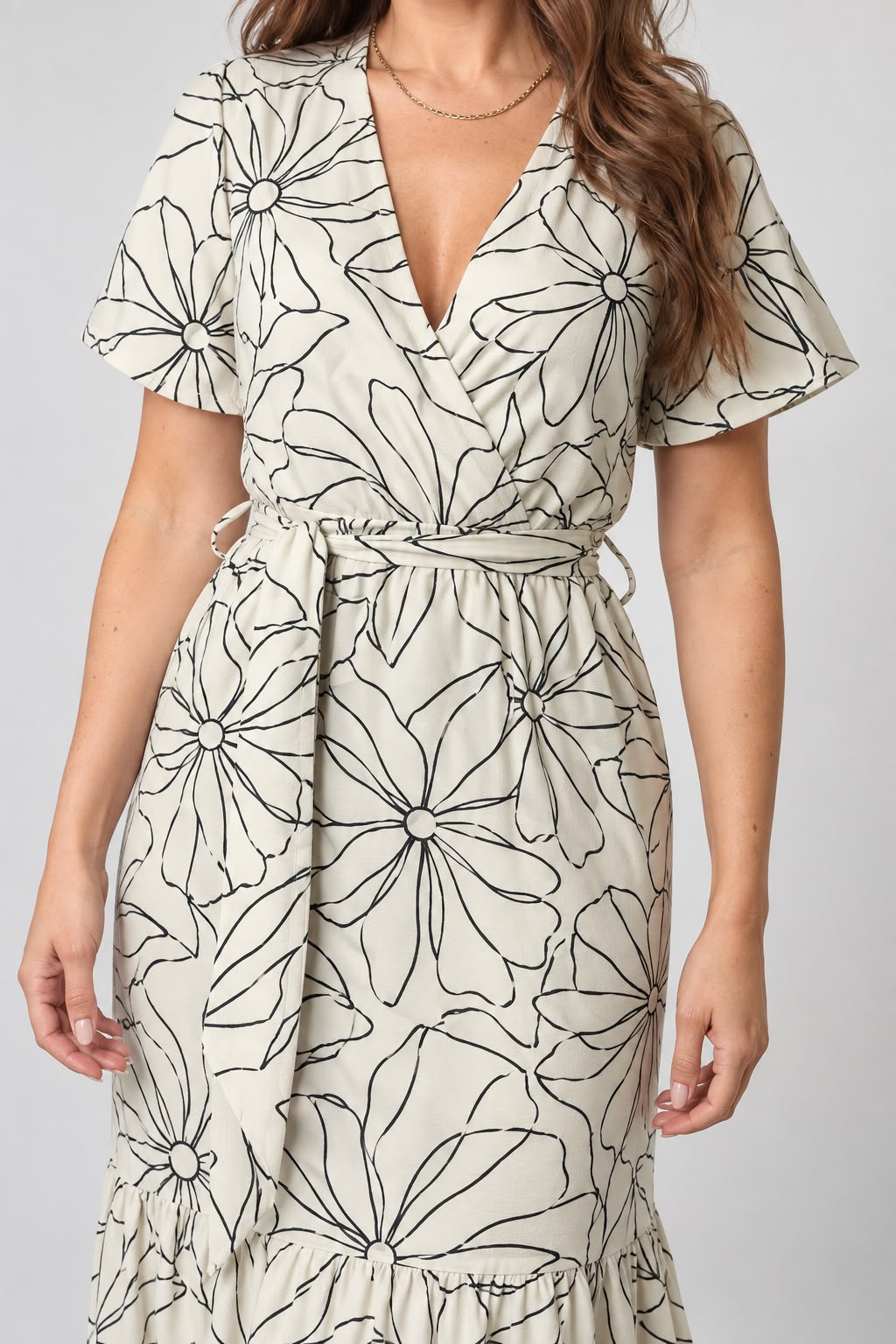 Vestido cruzado R-12017