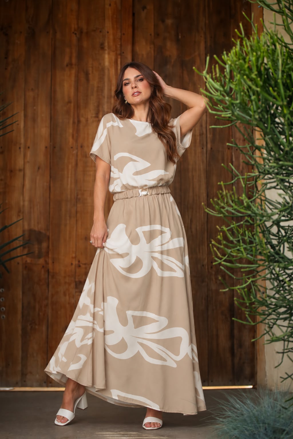 Vestido Largo con Bolsillos R-12108