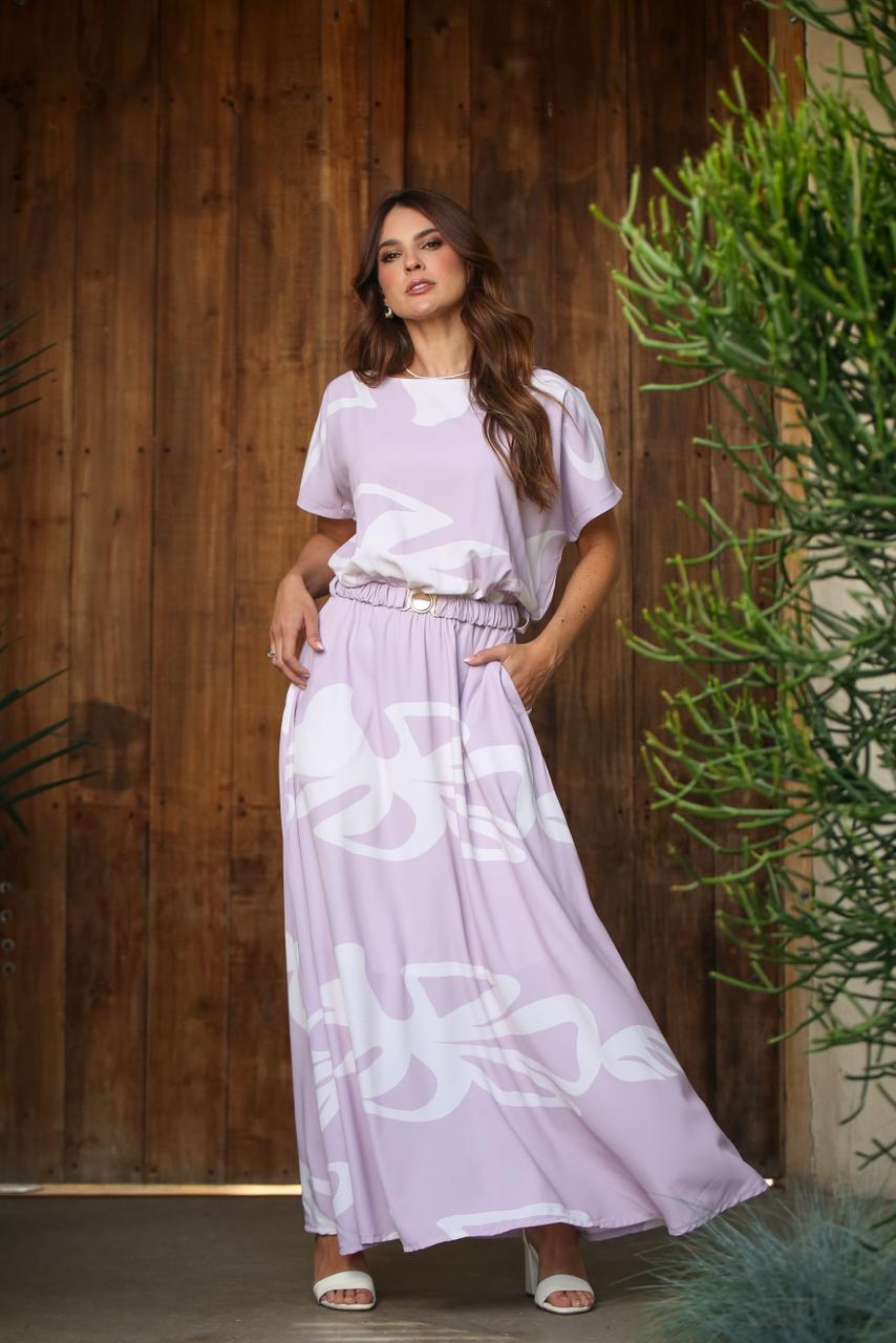 Vestido Largo con Bolsillos R-12108